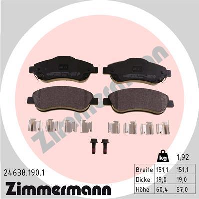 ZIMMERMANN 24638.190.1 Číslo výrobce: 24638. EAN: 4250238750253.
