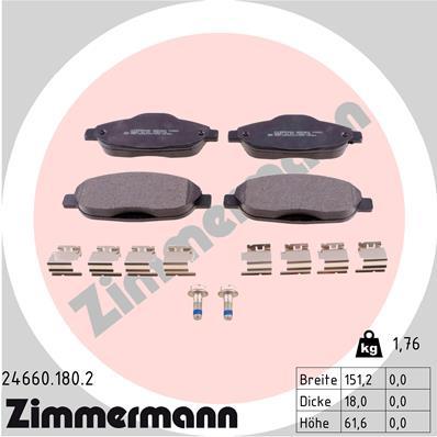 ZIMMERMANN 24660.180.2 Číslo výrobce: 24660. EAN: 4250238760467.