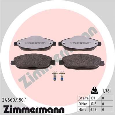 ZIMMERMANN 24660.980.1 Číslo výrobce: 24660. EAN: 4250238779469.