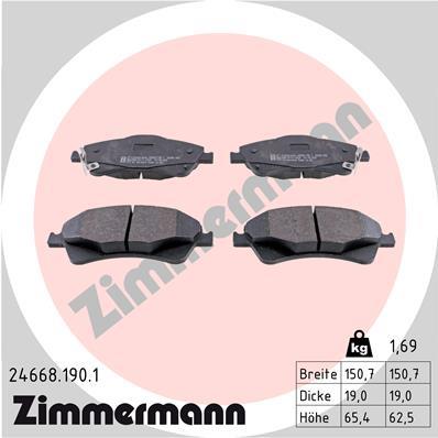 ZIMMERMANN 24668.190.1 Číslo výrobce: 24668. EAN: 4250238754176.