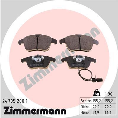 ZIMMERMANN 24705.200.1 Číslo výrobce: 24705. EAN: 4250238746348.