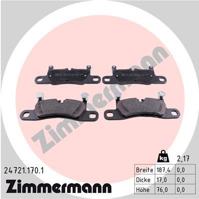 ZIMMERMANN 24721.170.1 Číslo výrobce: 24721. EAN: 4250238759720.