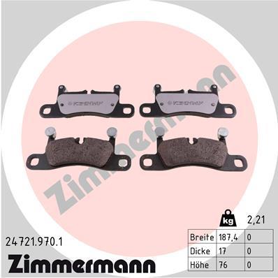 ZIMMERMANN 24721.970.1 Číslo výrobce: 24721. EAN: 4250238779483.