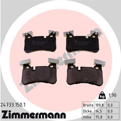 ZIMMERMANN 24733.150.1 Číslo výrobce: 24733. EAN: 4250238769262.