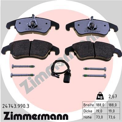 ZIMMERMANN 24743.990.3 Číslo výrobce: 24408. EAN: 4250238783343.