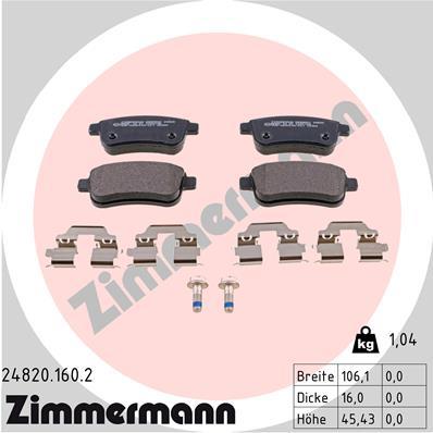 ZIMMERMANN 24820.160.2 Číslo výrobce: 24820. EAN: 4250238760535.
