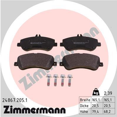 ZIMMERMANN 24867.205.1 Číslo výrobce: 24867. EAN: 4250238754046.