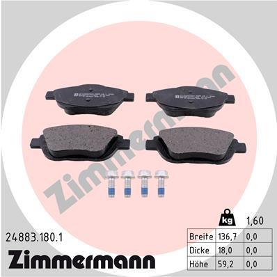 ZIMMERMANN 24883.180.1 Číslo výrobce: 24883. EAN: 4250238750284.