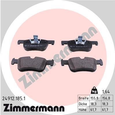 ZIMMERMANN 24912.185.1 Číslo výrobce: 25507. EAN: 4250238756224.