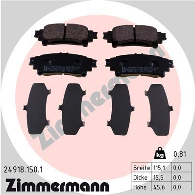 ZIMMERMANN 24918.150.1 Číslo výrobce: 24918. EAN: 4250238782520.