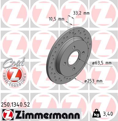 ZIMMERMANN 250.1340.52 EAN: 4250238751304.