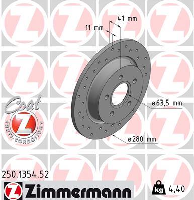 ZIMMERMANN 250.1354.52 EAN: 4250238784166.