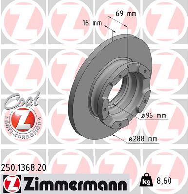 ZIMMERMANN 250.1368.20 EAN: 4250238764083.