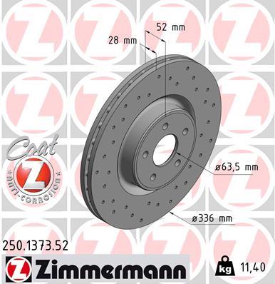 ZIMMERMANN 250.1373.52 EAN: 4250238766391.