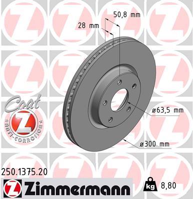 ZIMMERMANN 250.1375.20 EAN: 4250238764571.