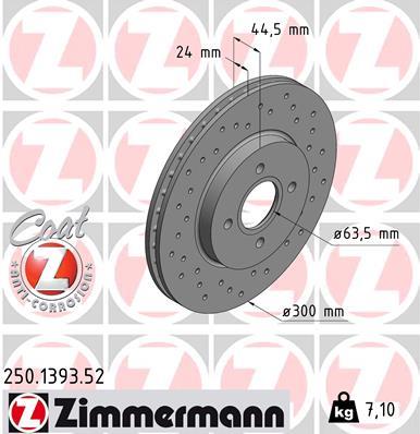 ZIMMERMANN 250.1393.52 EAN: 4250238778530.