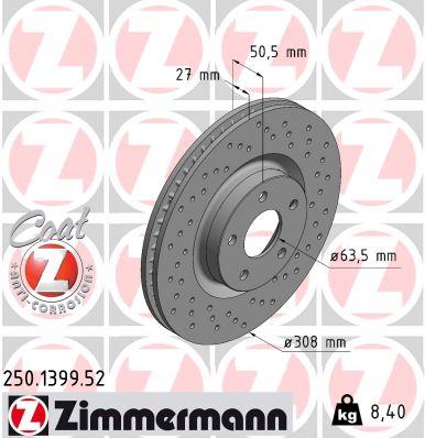 ZIMMERMANN 250.1399.52 EAN: 4250238782452.