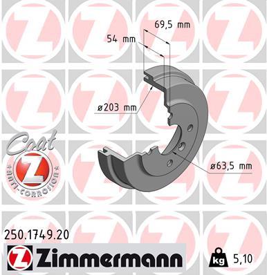 ZIMMERMANN 250.1749.20 EAN: 4250238777267.