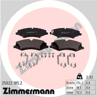 ZIMMERMANN 25022.185.2 Číslo výrobce: 25022. EAN: 4250238767756.