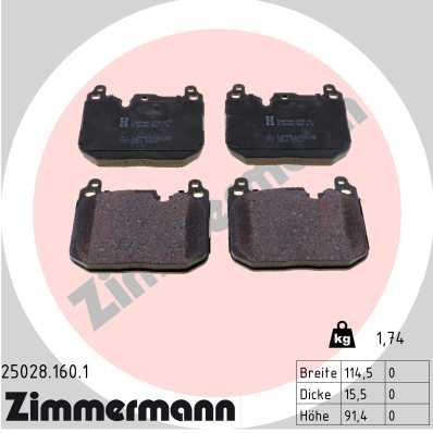 ZIMMERMANN 25028.160.1 Číslo výrobce: 25028. EAN: 4250238787563.