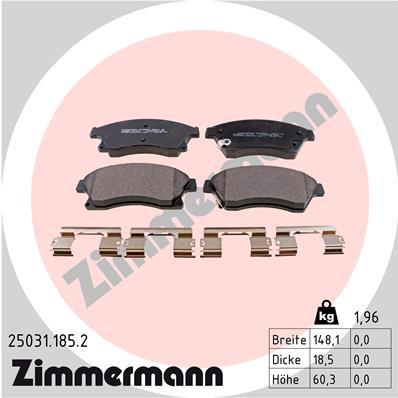 ZIMMERMANN 25031.185.2 Číslo výrobce: 24408. EAN: 4250238755524.