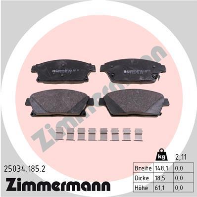 ZIMMERMANN 25034.185.2 Číslo výrobce: 25034. EAN: 4250238755517.