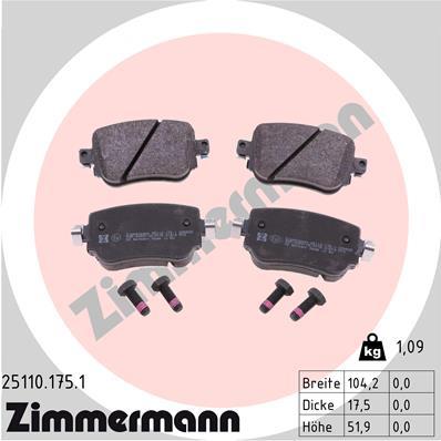 ZIMMERMANN 25110.175.1 Číslo výrobce: 25110. EAN: 4250238766049.