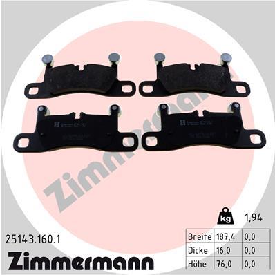 ZIMMERMANN 25143.160.1 Číslo výrobce: 25143. EAN: 4250238782261.
