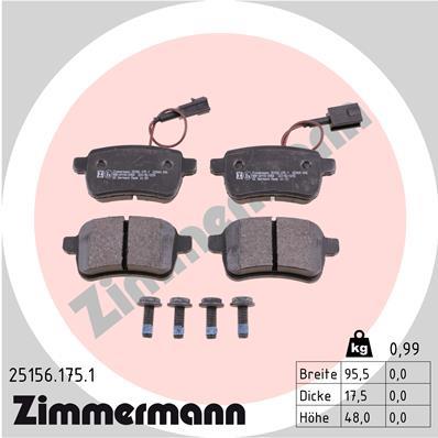ZIMMERMANN 25156.175.1 Číslo výrobce: 25157. EAN: 4250238753834.