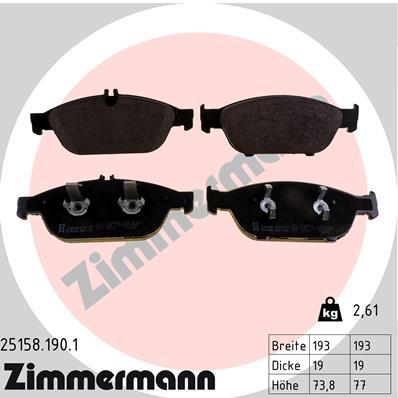ZIMMERMANN 25158.190.1 Číslo výrobce: 25158. EAN: 4250238776864.