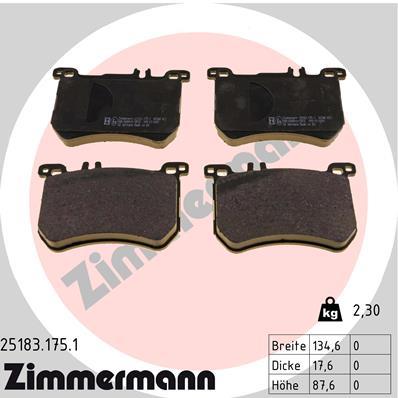 ZIMMERMANN 25183.175.1 Číslo výrobce: 25183. EAN: 4250238776925.