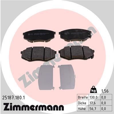 ZIMMERMANN 25187.180.1 Číslo výrobce: 25187. EAN: 4250238763253.