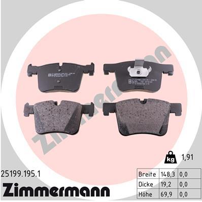 ZIMMERMANN 25199.195.1 Číslo výrobce: 25200. EAN: 4250238759713.