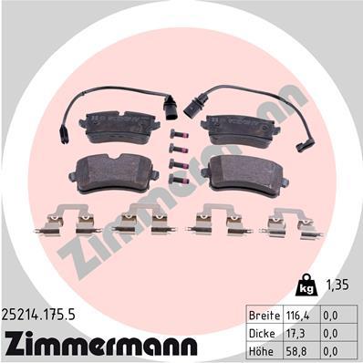 ZIMMERMANN 25214.175.5 Číslo výrobce: 25214. EAN: 4250238765851.