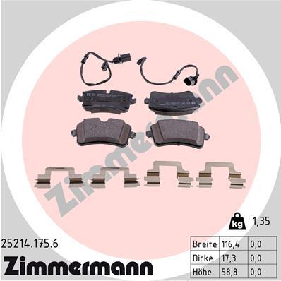 ZIMMERMANN 25214.175.6 Číslo výrobce: 25214. EAN: 4250238765868.