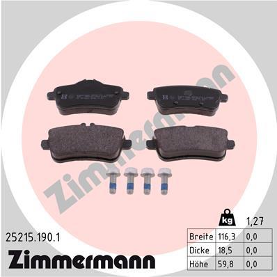 ZIMMERMANN 25215.190.1 Číslo výrobce: 25215. EAN: 4250238763208.