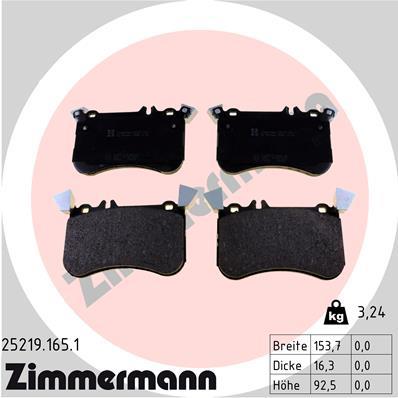 ZIMMERMANN 25219.165.1 Číslo výrobce: 25219. EAN: 4250238769910.