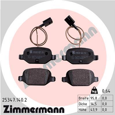 ZIMMERMANN 25347.140.2 Číslo výrobce: 25347. EAN: 4250238759645.