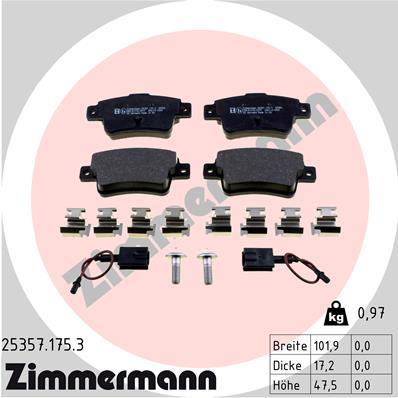 ZIMMERMANN 25357.175.3 Číslo výrobce: 24349. EAN: 4250238761570.