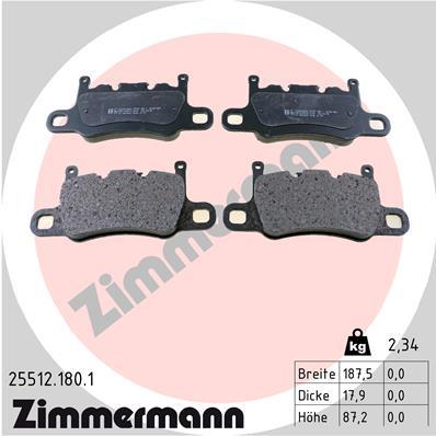 ZIMMERMANN 25512.180.1 Číslo výrobce: 25512. EAN: 4250238785064.