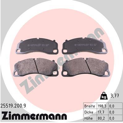 ZIMMERMANN 25519.200.9 Číslo výrobce: 25519. EAN: 4250238780564.
