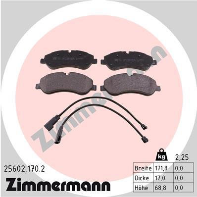 ZIMMERMANN 25602.170.2 Číslo výrobce: 25602. EAN: 4250238760825.