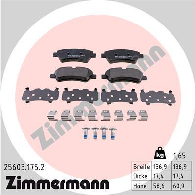 ZIMMERMANN 25603.175.2 Číslo výrobce: 25603. EAN: 4250238760849.