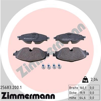 ZIMMERMANN 25683.200.1 Číslo výrobce: 25683. EAN: 4250238767497.