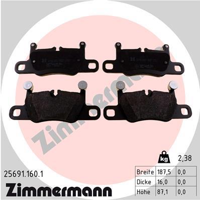 ZIMMERMANN 25691.160.1 Číslo výrobce: 25691. EAN: 4250238781196.