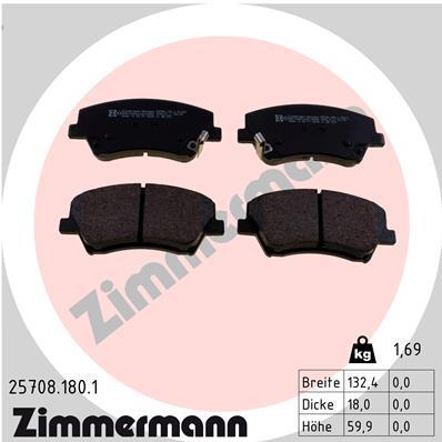 ZIMMERMANN 25708.180.1 Číslo výrobce: 25708. EAN: 4250238781622.