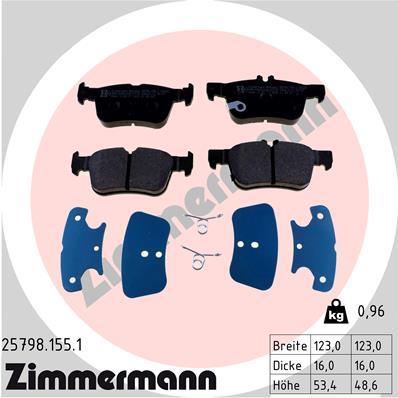 ZIMMERMANN 25798.155.1 Číslo výrobce: 25864. EAN: 4250238769057.
