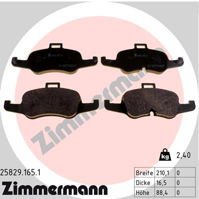 ZIMMERMANN 25829.165.1 Číslo výrobce: 25829. EAN: 4250238777175.