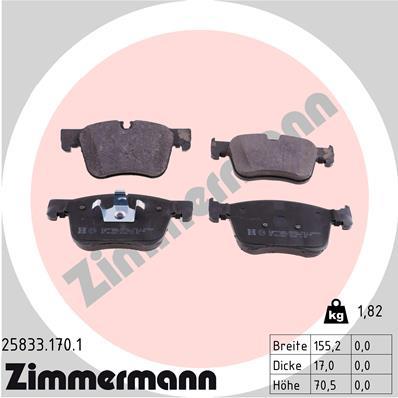 ZIMMERMANN 25833.170.1 Číslo výrobce: 25833. EAN: 4250238764892.