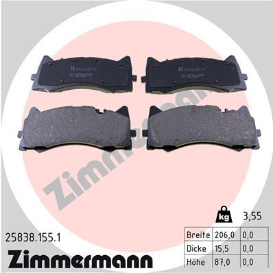 ZIMMERMANN 25838.155.1 Číslo výrobce: 25838. EAN: 4250238784623.